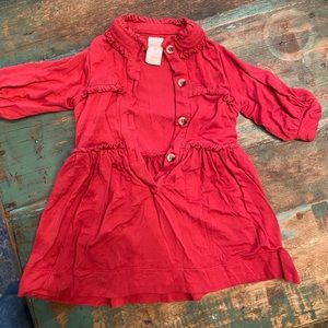 Kate Quinn 3-6 months button down red dress